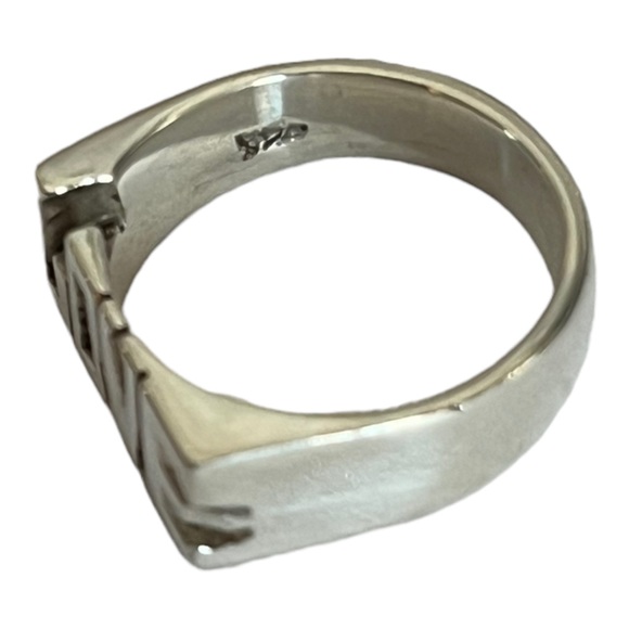 Sterling Silver “LOVE” Ring, Block Letters , 4.9G Size 6.5 - Picture 2 of 12